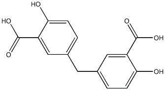 BIS(3-CARBOXY-4-HYDROXYPHENYL)METHANE,,结构式