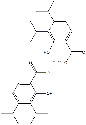 COPPER(3,4-DIISOPROPYLSALICYLATE) Struktur