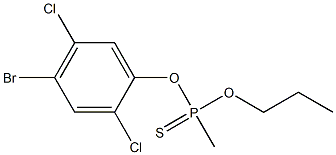 O-(2,5-DICHLORO-4-BROMOPHENYL)O-PROPYLMETHYLPHOSPHONOTHIONATE 化学構造式