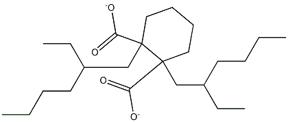 DI-(2-ETHYLHEXYL)CYCLOHEXANE-1,2-DICARBOXYLATE Struktur