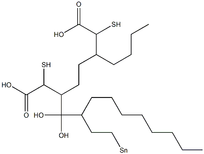 DI-N-OCTYLTIN1,4-BUTANEDIOLBIS(MERCAPTOACETATE) Structure