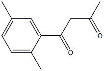 1-(2',5'-DIMETHYLPHENYL)BUTANE-1,3-DIONE 化学構造式