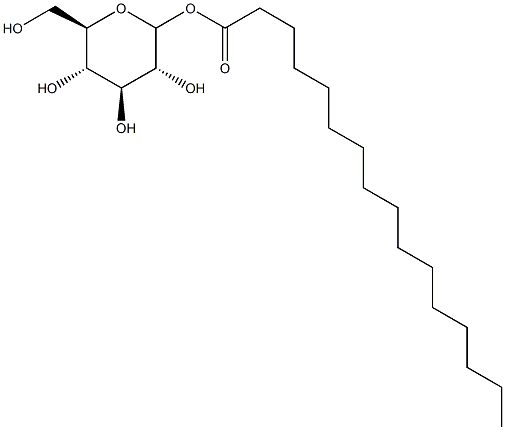 PALMITOYLGLUCOPYRANOSE Structure