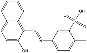 1-(META-SULPHO-PARA-TOLYLAZO)-NAPHTHOL Struktur