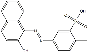 1-(META-SULPHO-PARA-TOLYLAZO)-NAPHTHOL Structure