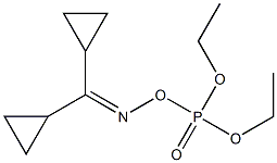 DICYCLOPROPYLOKETOXIME,-DIETHYLPHOSPHORICESTER Structure