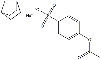 SODIUMNORBORNANEACETOXY-4-BENZENESULFONATE Structure