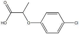 2-(4-CHLOROPHENOXY)-2-METHYLACETICACID 化学構造式