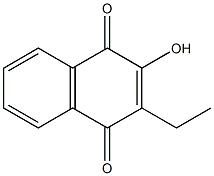2-HYDROXY-3-ETHYL-1,4-NAPHTHOQUINONE 化学構造式