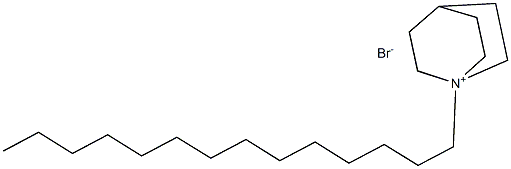 TETRADECYLQUINUCLIDINIUMBROMIDE 化学構造式