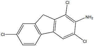 1,3,7-TRICHLORO-2-FLUORENAMINE 结构式