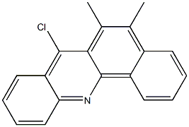 7-CHLORO-5,6-DIMETHYLBENZ(C)ACRIDINE Structure