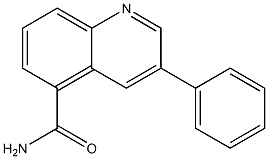 3-PHENYLQUINOLINE-5-CARBOXAMIDE