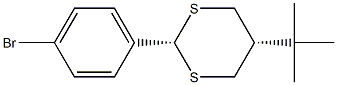 CIS-2-(4-BROMOPHENYL)-5-TERT-BUTYL-1,3-DITHIANE Structure