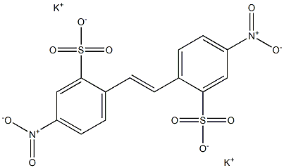 2,2'-(1,2-ETHENEDIYL)BIS(5-NITRO)BENZENESULPHONICACID,DIPOTASSIUMSALT Structure