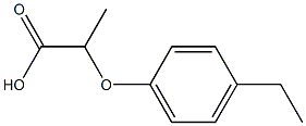 2-(PARA-ETHYLPHENOXY)PROPIONICACID,,结构式