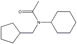 CIS-N-ACETYL-4-CYCLOPENTYLMETHYLCYCLOHEXYLAMINE,,结构式