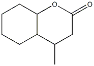 4-METHYLOCTAHYDROCOUMARIN 化学構造式