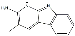 PYRIDO(2,3-B)INDOLE,2-AMINO-3-METHYL- Structure