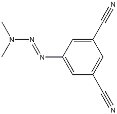 1-(3,5-DICYANOPHENYL)-3,3-DIMETHYLTRIAZENE,,结构式