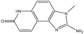 2-AMINO-3,6-DIHYDRO-3-METHYL-7H-IMIDAZOLO(4,5-F)QUINOLIN-7-ONE 结构式