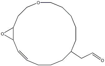 4,17-DIOXABICYCLO(14.1.0)HEPTADEC-14-ENE-10-ACETALDEHYDE,. Structure