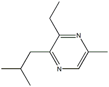 METHYLETHYLISOBUTYLPYRAZINE,,结构式