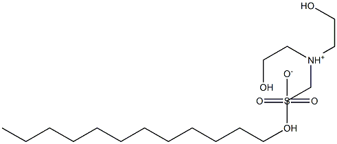 LAURYLSULPHATETRIETHANOLAMINESALT 化学構造式
