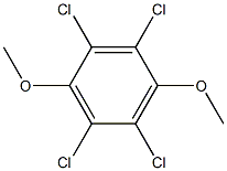 PARA-DIMETHOXYTETRACHLOROBENZENE 化学構造式