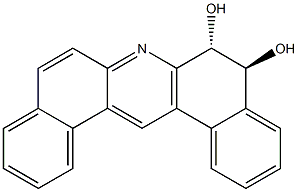 (+-)-TRANS-5,6-DIHYDROXY-5,6-DIHYDRODIBENZ(A,J)ACRIDINE Struktur