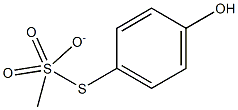 S-(PARA-HYDROXYPHENYL)THIOMETHANESULPHONATE Structure