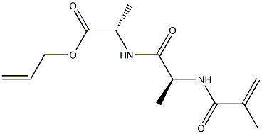 METHACRYLOYLALANYLALANINE-ALLYLESTER Struktur