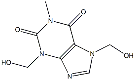 3,7-BIS(HYDROXYMETHYL)-1-METHYLXANTHINE,,结构式