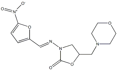 5-MORPHOLINOMETHYL-3-(5-NITROFURFURYLIDENEAMINO)OXAZOLIDON. Structure