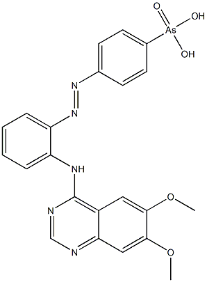 4-[(6',7'-DIMETHOXYQUINAZOLINE-4')-AMINOPHENYLAZO]PHENYL-ARSONICACID