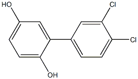 3,4-DICHLORO-2',5'-DIHYDROXYBIPHENYL Structure
