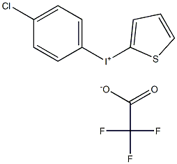 (4-CHLOROPHENYL)(2-THIENYL)IODONIUMTRIFLUOROACETATE,,结构式