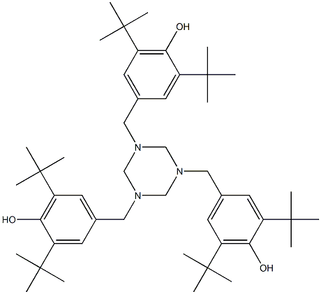 1,3,5-TRIS(3,5-DI-TERT-BUTYL-4-HYDROXY-BENZYL)-S-TRIAZINE-. Structure