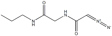ACETAMIDE,2-((DIAZOACETYL)AMINO)-N-PROPYL- 结构式