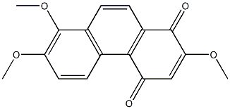 2,7,8-TRIMETHOXY-1,4-PHENANTHRENEQUINONE Structure