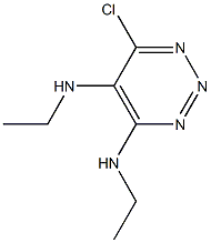 CHLORO-BIS(ETHYLAMINO)TRIAZINE Struktur