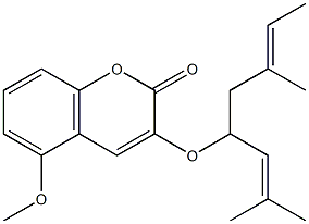 5-GERANOXY-5-METHOXYCOUMARIN 结构式