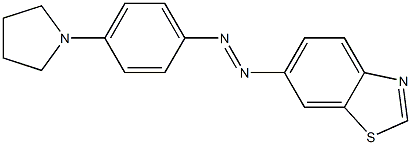 6-((4-(1-PYRROLIDINYL)PHENYL)AZO)BENZOTHIAZOLE|