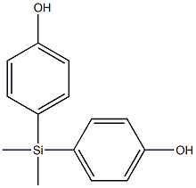 DIMETHYLDI-(4-HYDROXYPHENYL)-SILANE,,结构式