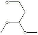 3,3-DIMETHOXYPROPIONALDEHYDE Structure