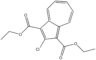 DIETHYL-2-CHLOROAZULENE-1,3-DICARBOXYLATE,,结构式