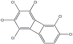 HEXACHLOROBIPHENYLENE 化学構造式