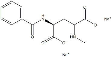 N-(4-METHYLAMINO)BENZOYLGLUTAMICACID,SODIUMSALTS,,结构式