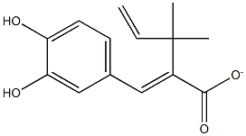 1,1-DIMETHYLALLYLCAFFEATE Structure