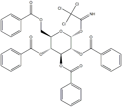 2,3,4,6-Tetra-O-benzoyl-a-D-glucopyranosyl trichloroacetimidate Structure